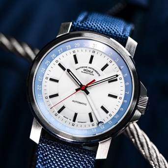 Men's watch / unisex MÜHLE-GLASHÜTTE, 29ER Pointer Date / 42.4 mm, SKU: M1-25-32-CB | watchphilosophy.co.uk