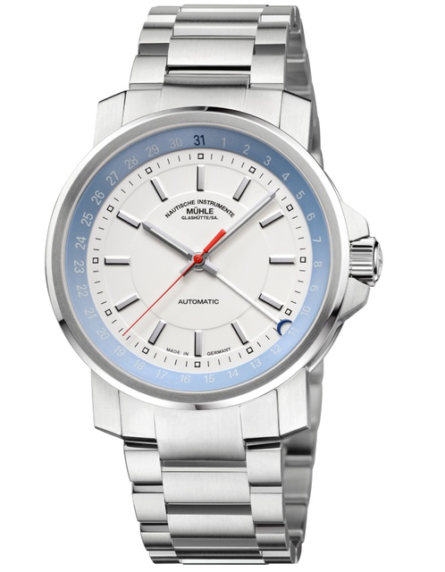 Men's watch / unisex MÜHLE-GLASHÜTTE, 29ER Pointer Date / 42.4 mm, SKU: M1-25-32-MB | watchphilosophy.co.uk
