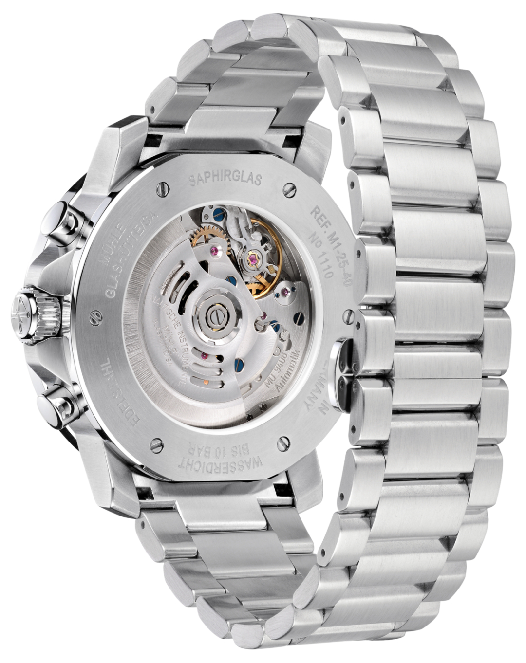 Men's watch / unisex MÜHLE-GLASHÜTTE, 29ER Chronograph / 42.4 mm, SKU: M1-25-43-MB | watchphilosophy.co.uk