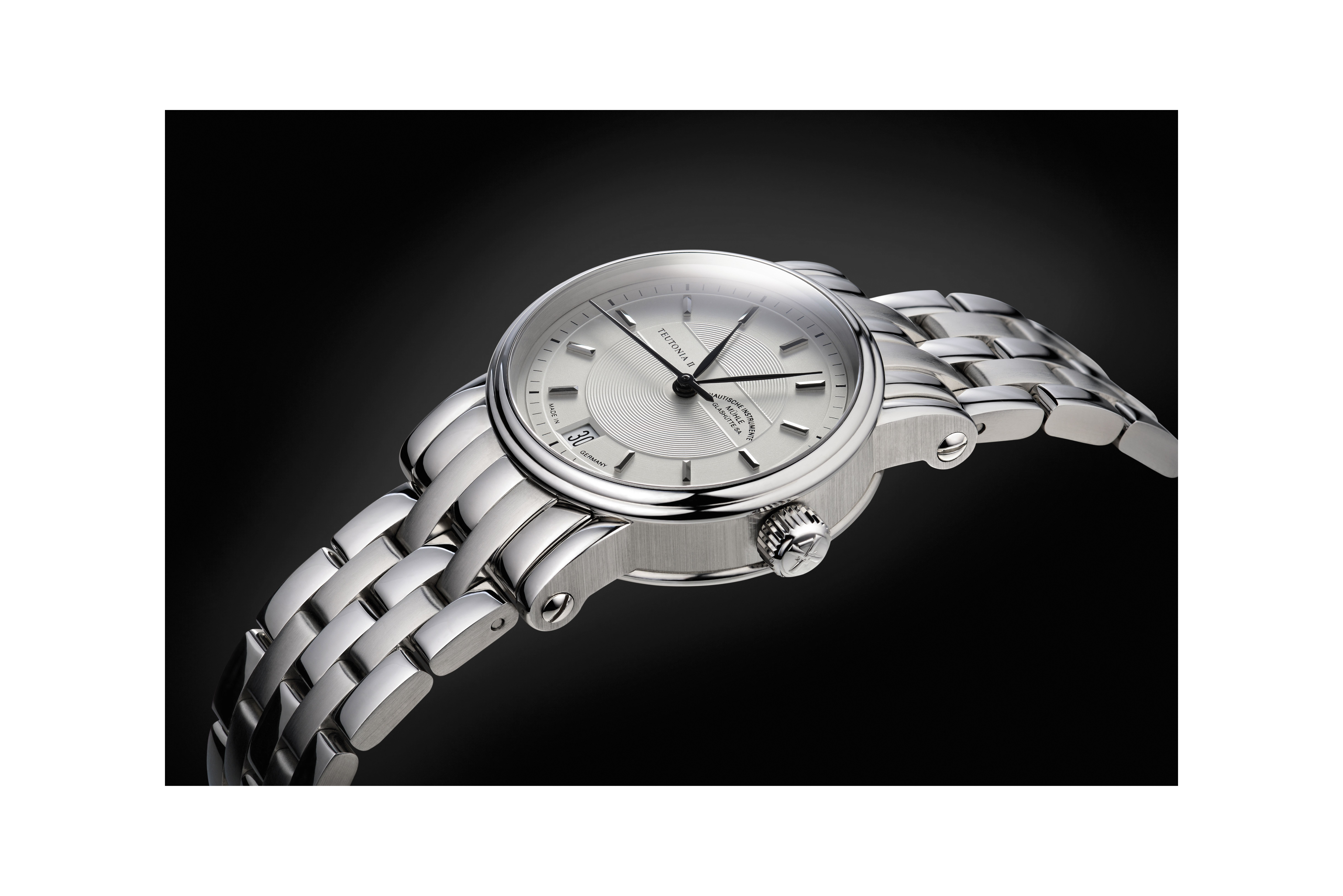 Ladies' watch MÜHLE-GLASHÜTTE, Teutonia II Medium / 34 mm, SKU: M1-30-25-MB | watchphilosophy.co.uk