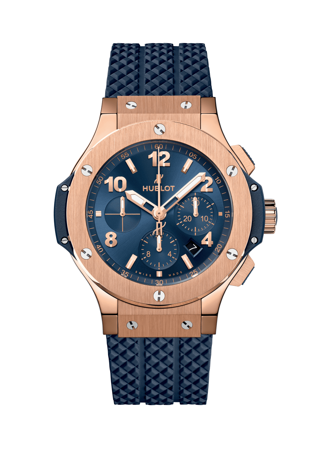Men's watch / unisex HUBLOT, Big Bang Original Gold Blue / 44mm, SKU: 301.PX.710.RX | watchphilosophy.co.uk