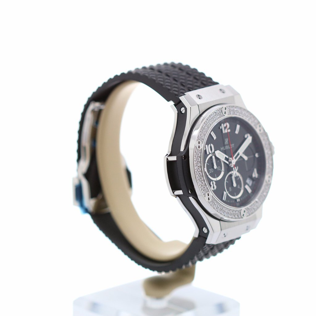 Men's watch / unisex HUBLOT, Big Bang Steel Diamonds / 41mm, SKU: 341.SX.130.RX.114 | watchphilosophy.co.uk