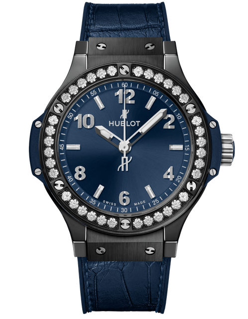 Ladies' watch HUBLOT, Big Bang Ceramic Blue Diamonds / 38mm, SKU: 361.CM.7170.LR.1204 | watchphilosophy.co.uk