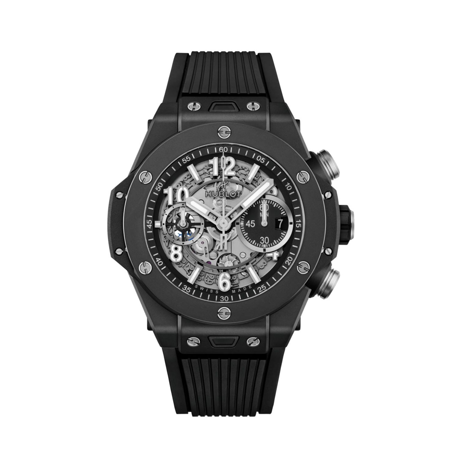 Men's watch / unisex HUBLOT, Big Bang Unico Black Magic / 44mm, SKU: 421.CI.1170.RX | watchphilosophy.co.uk