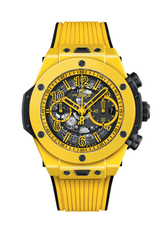 Men's watch / unisex HUBLOT, Big Bang Unico Yellow Magic / 44mm, SKU: 421.CY.471Y.RX | watchphilosophy.co.uk