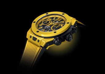 Men's watch / unisex HUBLOT, Big Bang Unico Yellow Magic / 44mm, SKU: 421.CY.471Y.RX | watchphilosophy.co.uk