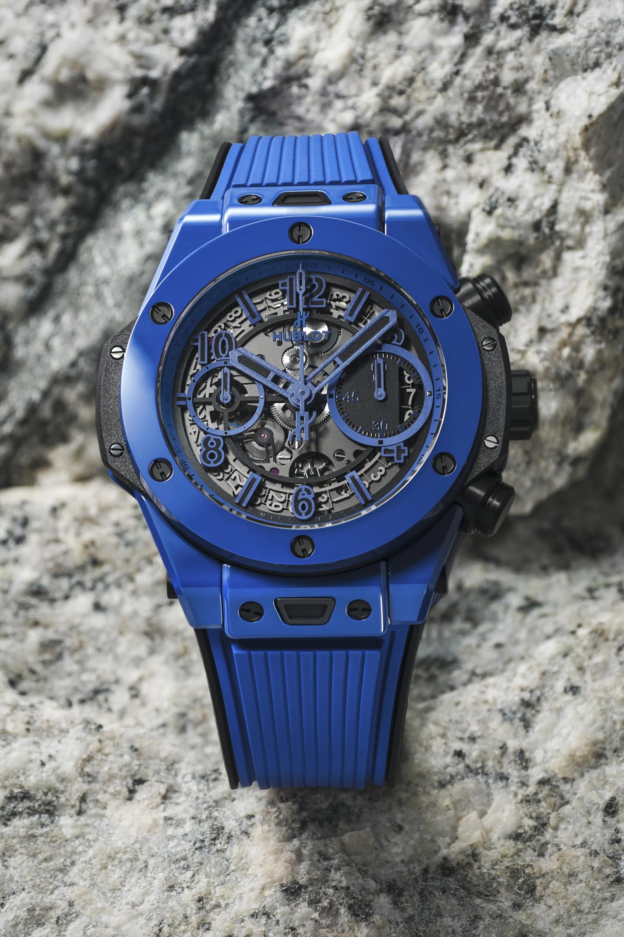 Men's watch / unisex HUBLOT, Big Bang Unico Blue Magic / 42mm, SKU: 441.ES.5119.RX | watchphilosophy.co.uk