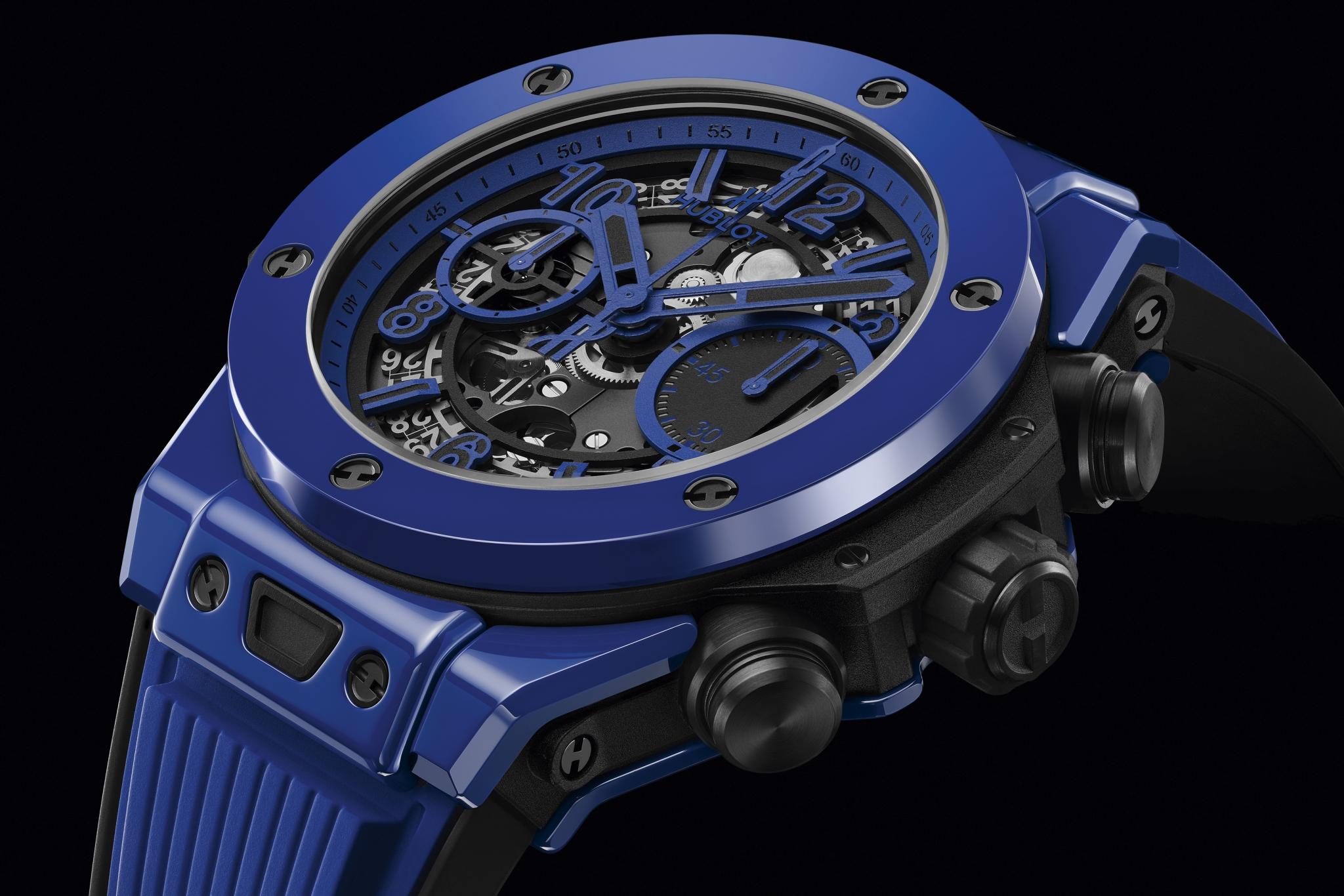 Men's watch / unisex HUBLOT, Big Bang Unico Blue Magic / 42mm, SKU: 441.ES.5119.RX | watchphilosophy.co.uk