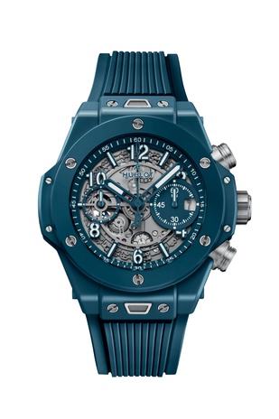 Men's watch / unisex HUBLOT, Big Bang Unico Petrol Blue Ceramic / 42mm, SKU: 441.ES.5121.RX | watchphilosophy.co.uk