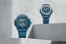 Men's watch / unisex HUBLOT, Big Bang Unico Petrol Blue Ceramic / 42mm, SKU: 441.ES.5121.RX | watchphilosophy.co.uk