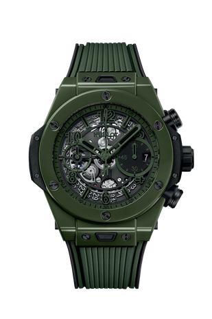 Men's watch / unisex HUBLOT, Big Bang Unico Green Ceramic Limited Edition / 42mm, SKU: 441.GX.5210.RX | watchphilosophy.co.uk
