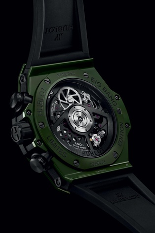 Men's watch / unisex HUBLOT, Big Bang Unico Green Ceramic Limited Edition / 42mm, SKU: 441.GX.5210.RX | watchphilosophy.co.uk