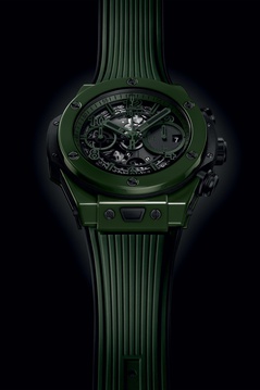 Men's watch / unisex HUBLOT, Big Bang Unico Green Ceramic Limited Edition / 42mm, SKU: 441.GX.5210.RX | watchphilosophy.co.uk