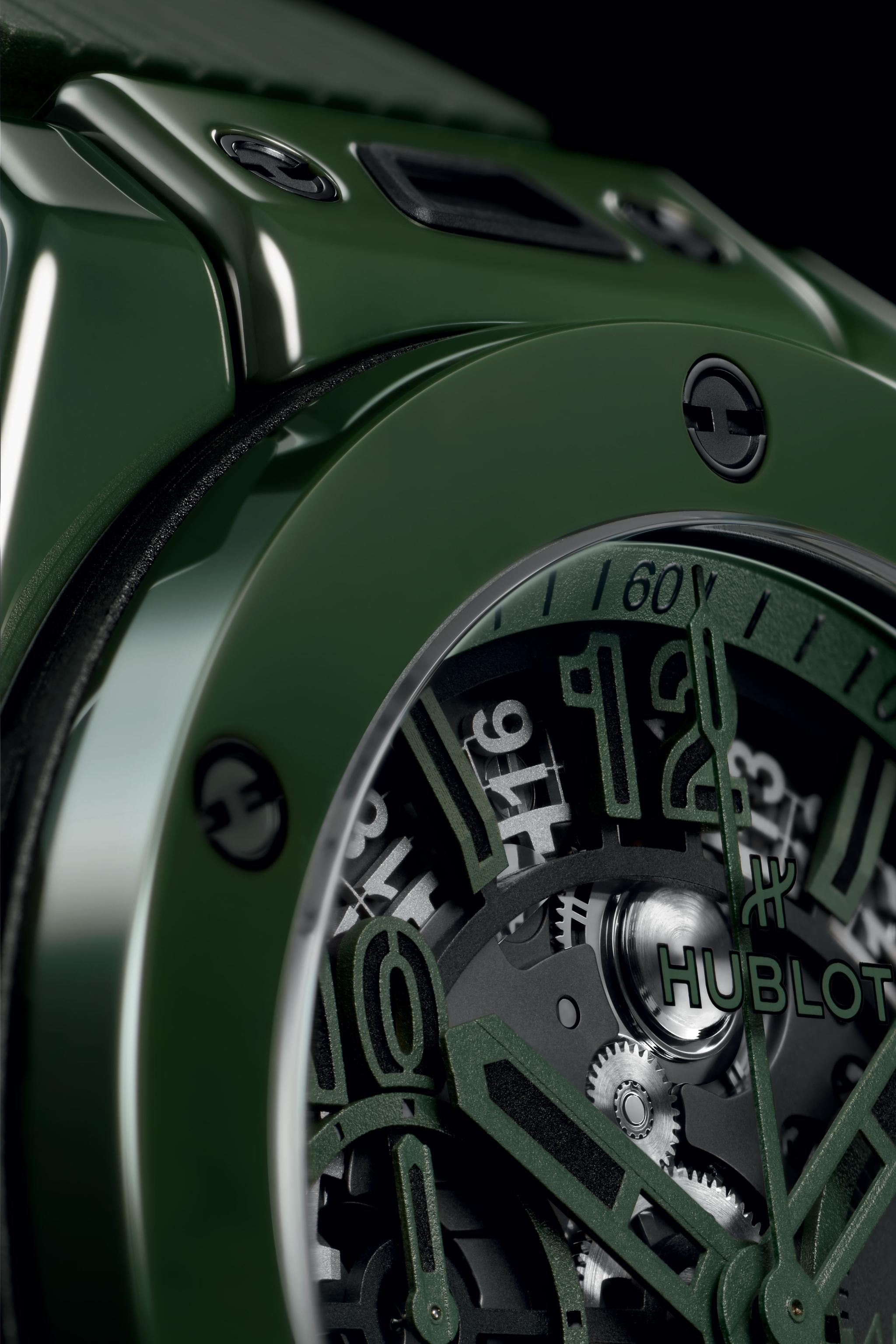 Men's watch / unisex HUBLOT, Big Bang Unico Green Ceramic Limited Edition / 42mm, SKU: 441.GX.5210.RX | watchphilosophy.co.uk