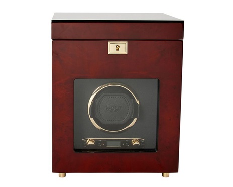 WOLF 1834, Savoy Single Watch Winder With Storage, SKU: 454510 | watchphilosophy.co.uk