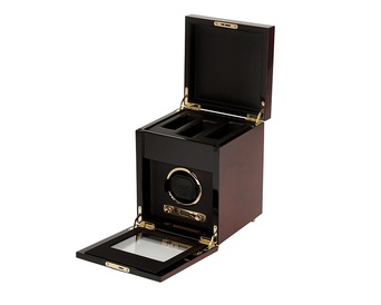 WOLF 1834, Savoy Single Watch Winder With Storage, SKU: 454510 | watchphilosophy.co.uk