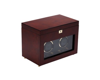 WOLF 1834, Savoy Double Watch Winder With Storage, SKU: 454610 | watchphilosophy.co.uk
