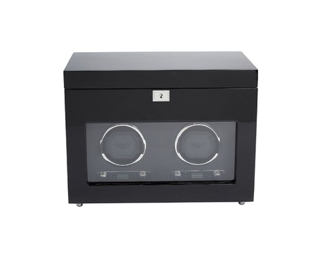 WOLF 1834, Savoy Double Watch Winder With Storage, SKU: 454670 | watchphilosophy.co.uk