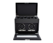 WOLF 1834, Savoy Double Watch Winder With Storage, SKU: 454670 | watchphilosophy.co.uk