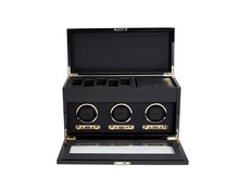 WOLF 1834, Savoy Triple Watch Winder With Storage, SKU: 454710 | watchphilosophy.co.uk