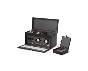 WOLF 1834, Viceroy Triple Watch Winder With Storage, SKU: 456302 | watchphilosophy.co.uk