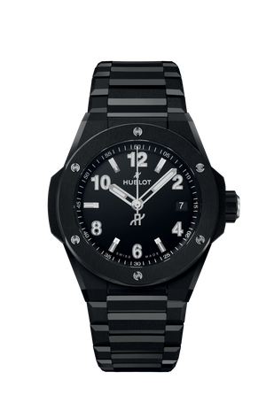 Men's watch / unisex HUBLOT, Big Bang Integrated Time Only Black Magic / 38mm, SKU: 457.CX.1270.CX | watchphilosophy.co.uk