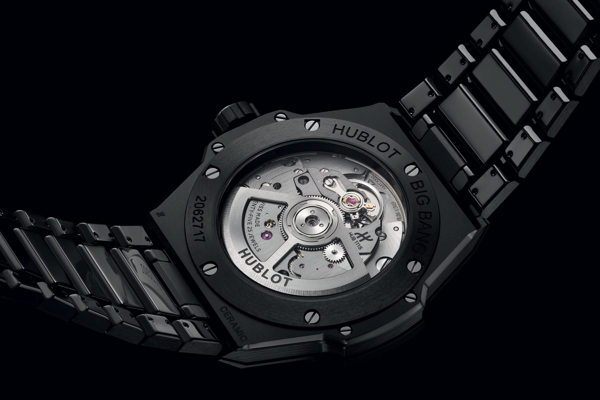 Men's watch / unisex HUBLOT, Big Bang Integrated Time Only Black Magic / 38mm, SKU: 457.CX.1270.CX | watchphilosophy.co.uk