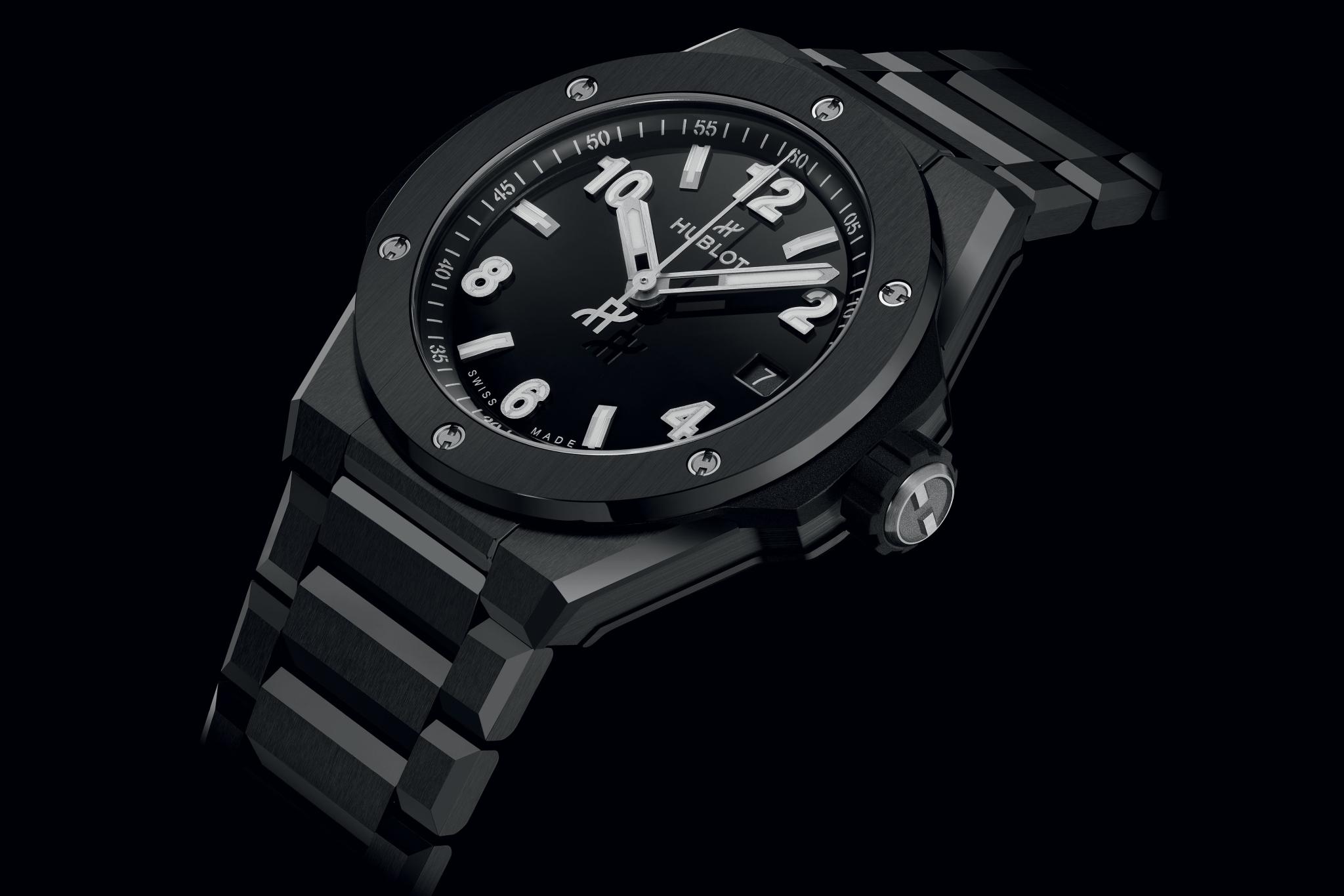 Men's watch / unisex HUBLOT, Big Bang Integrated Time Only Black Magic / 38mm, SKU: 457.CX.1270.CX | watchphilosophy.co.uk