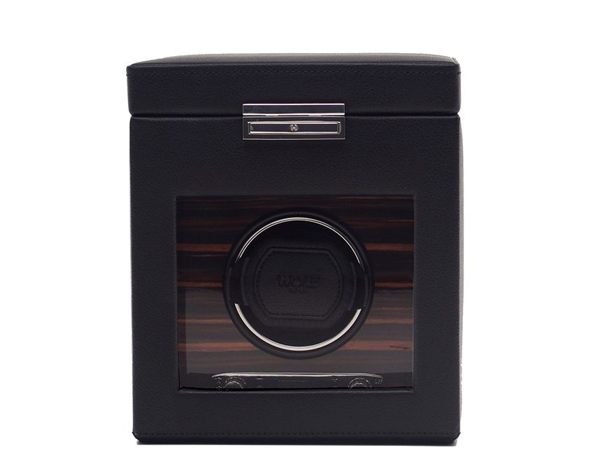 WOLF 1834, Roadster Single Watch Winder With Storage, SKU: 457156 | watchphilosophy.co.uk