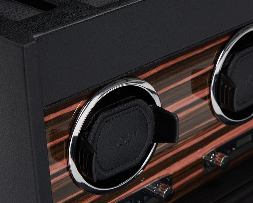 WOLF 1834, Roadster Triple Watch Winder With Storage, SKU: 457356 | watchphilosophy.co.uk