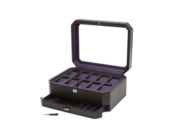WOLF 1834, Windsor 10pc Watch Box With Drawer, SKU: 458603 | watchphilosophy.co.uk