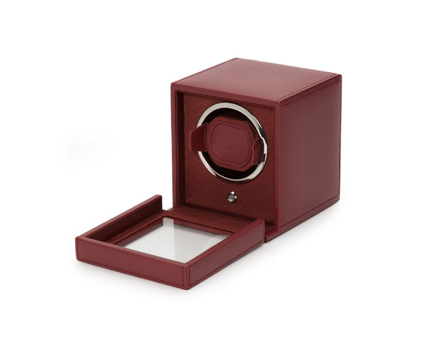 WOLF 1834, Cub Single Watch Winder With Cover, SKU: 461126 | watchphilosophy.co.uk