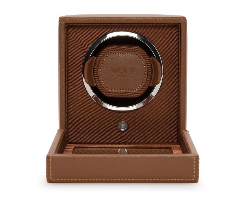 WOLF 1834, Cub Single Watch Winder With Cover, SKU: 461127 | watchphilosophy.co.uk