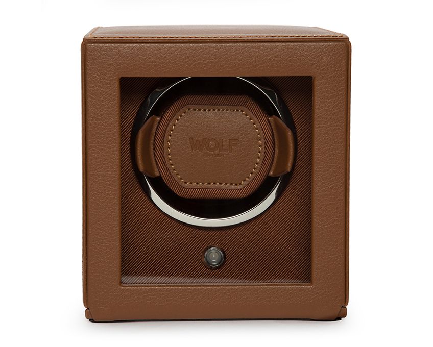WOLF 1834, Cub Single Watch Winder With Cover, SKU: 461127 | watchphilosophy.co.uk
