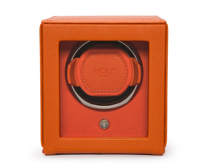 WOLF 1834, Cub Single Watch Winder With Cover, SKU: 461139 | watchphilosophy.co.uk