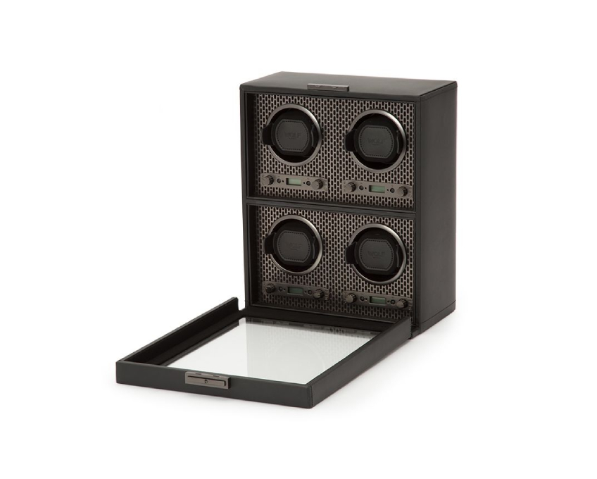 WOLF 1834, Axis 4pc Watch Winder, SKU: 469503 | watchphilosophy.co.uk