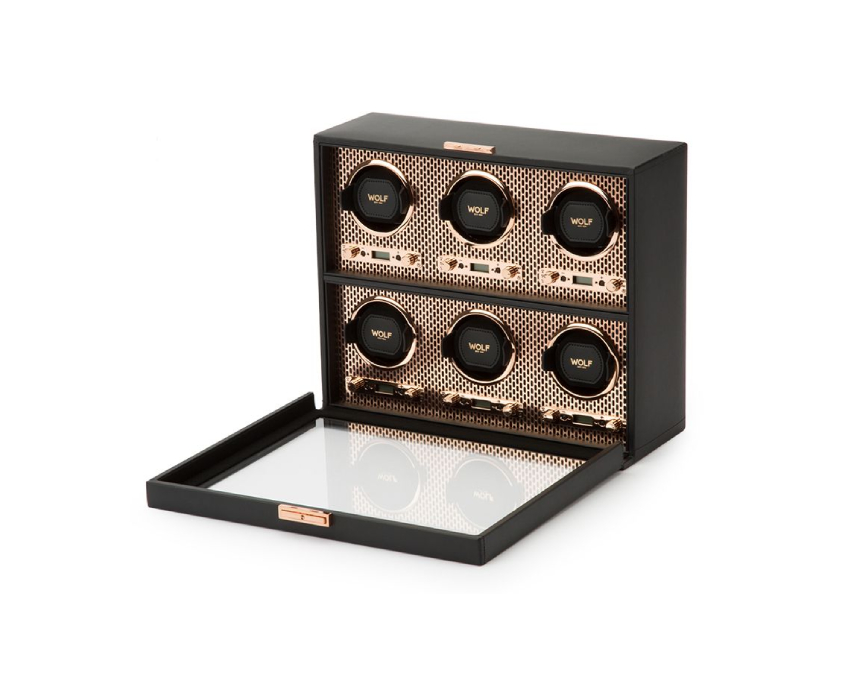 WOLF 1834, Axis 6pc Watch Winder, SKU: 469616 | watchphilosophy.co.uk