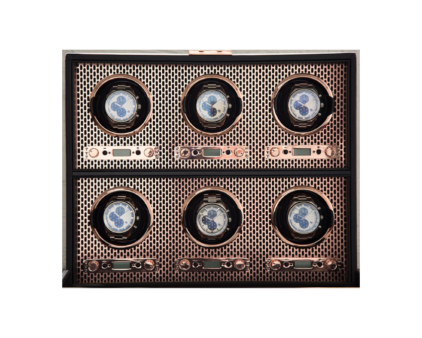 WOLF 1834, Axis 6pc Watch Winder, SKU: 469616 | watchphilosophy.co.uk