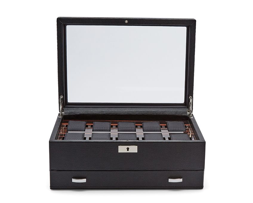 WOLF 1834, Roadster 10pc Watch Box With Drawer, SKU: 477656 | watchphilosophy.co.uk