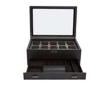 WOLF 1834, Axis 10pc Watch Box With Drawer, SKU: 488203 | watchphilosophy.co.uk