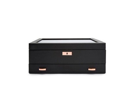 WOLF 1834, Axis 10pc Watch Box With Drawer, SKU: 488216 | watchphilosophy.co.uk