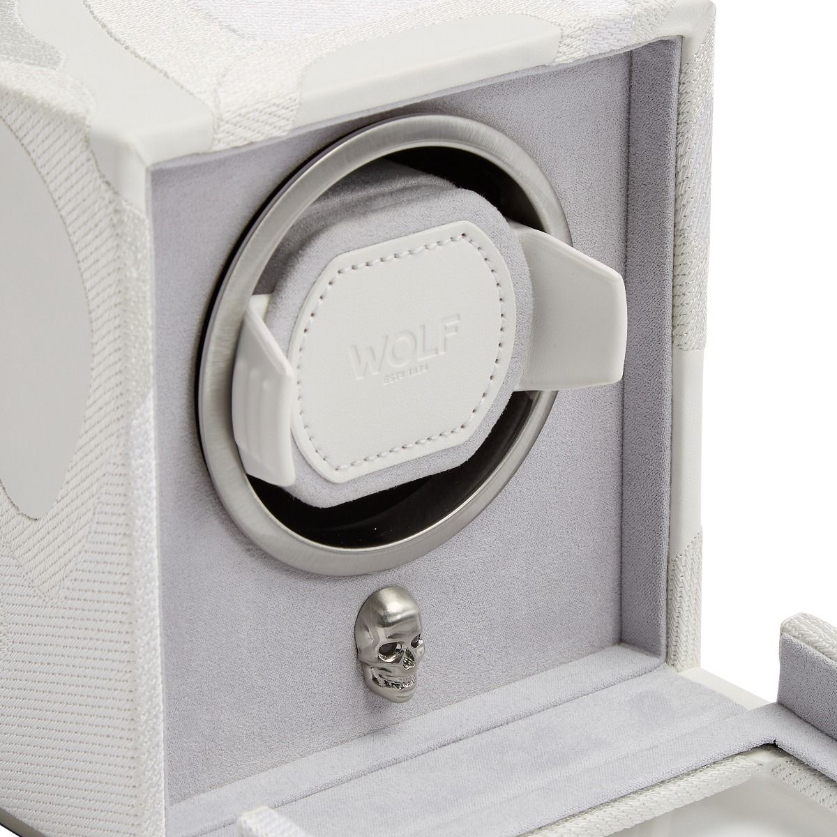 WOLF 1834, Memento Mori Single Cub Watch Winder, SKU: 493101 | watchphilosophy.co.uk