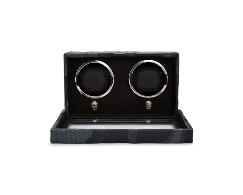 WOLF 1834, Memento Mori Double Cub Watch Winder, SKU: 493202 | watchphilosophy.co.uk