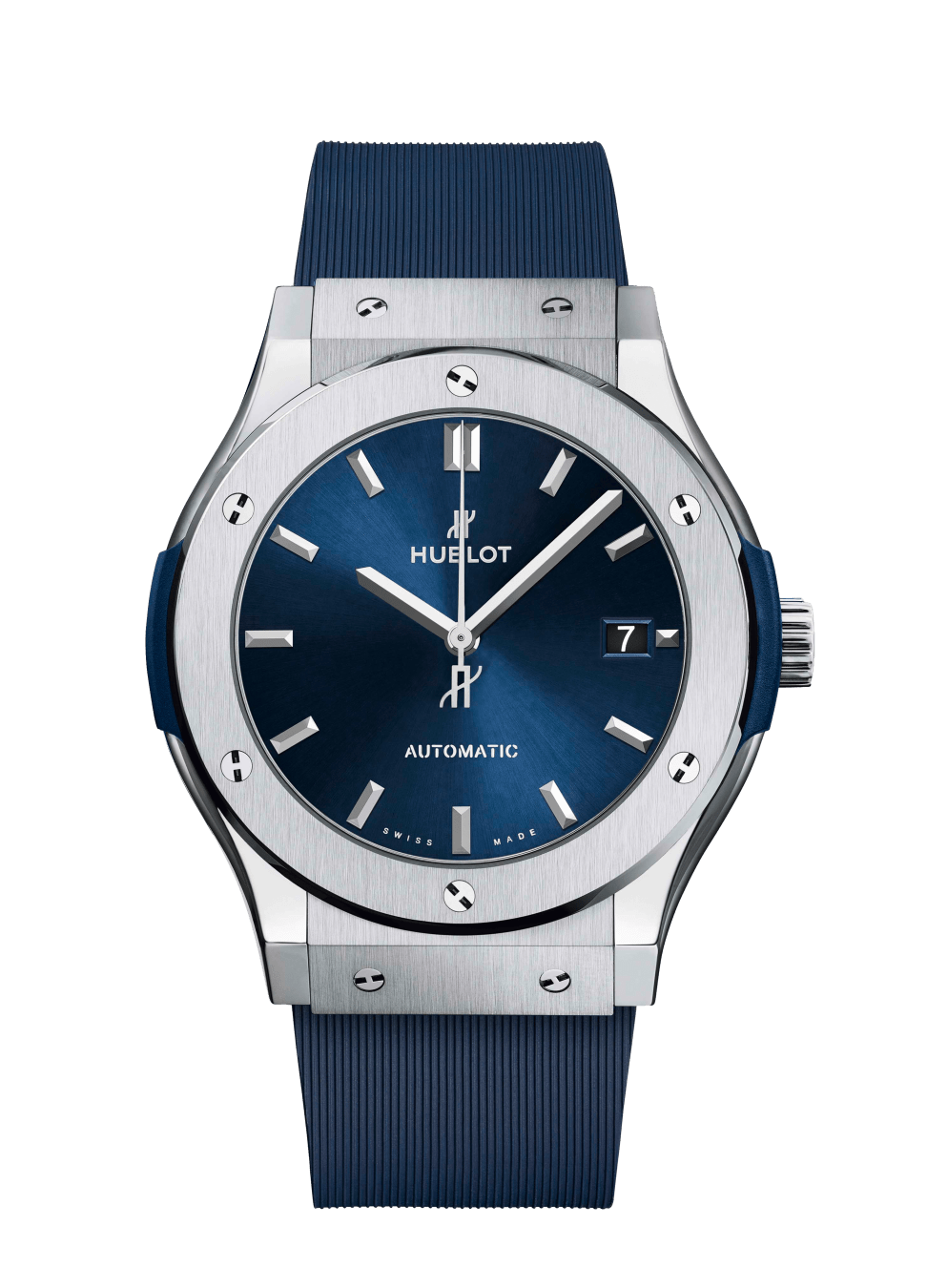 Men's watch / unisex HUBLOT, Classic Fusion Titanium Blue / 45mm, SKU: 511.NX.7170.RX | watchphilosophy.co.uk