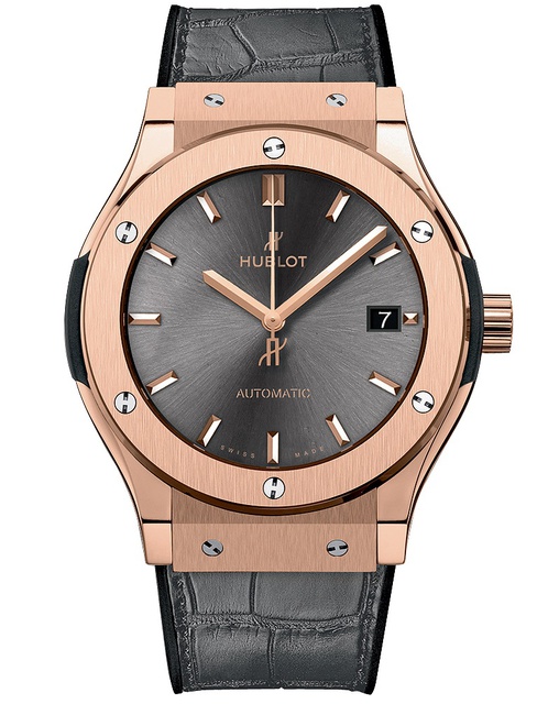Men's watch / unisex HUBLOT, Classic Fusion King Gold Racing Grey / 45mm, SKU: 511.OX.7081.LR | watchphilosophy.co.uk