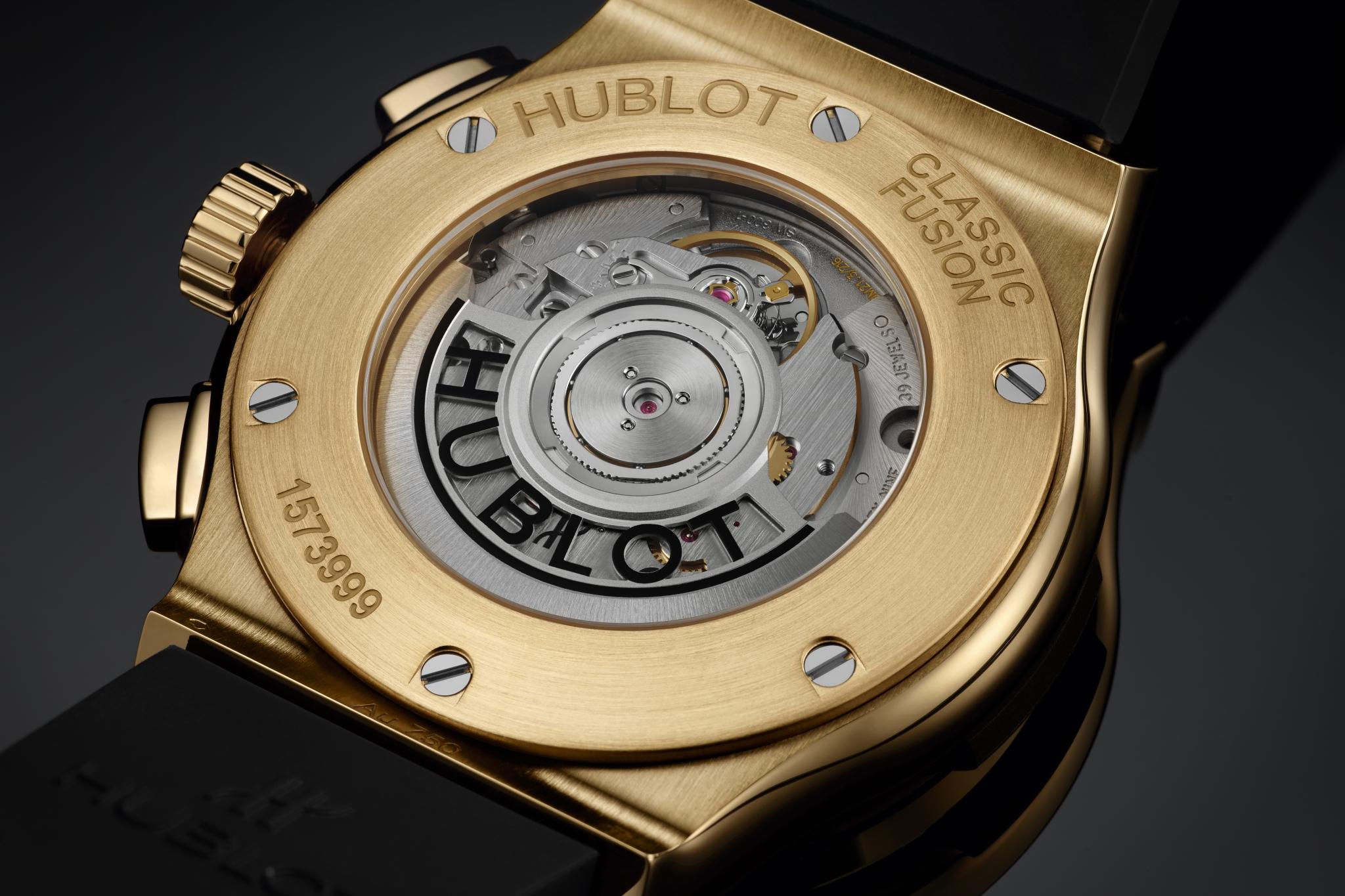 Men's watch / unisex HUBLOT, Classic Fusion Chronograph Yellow Gold / 42mm, SKU: 541.VX.1130.RX | watchphilosophy.co.uk