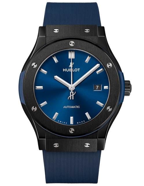 Men's watch / unisex HUBLOT, Classic Fusion Ceramic Blue / 42mm, SKU: 542.CM.7170.RX | watchphilosophy.co.uk