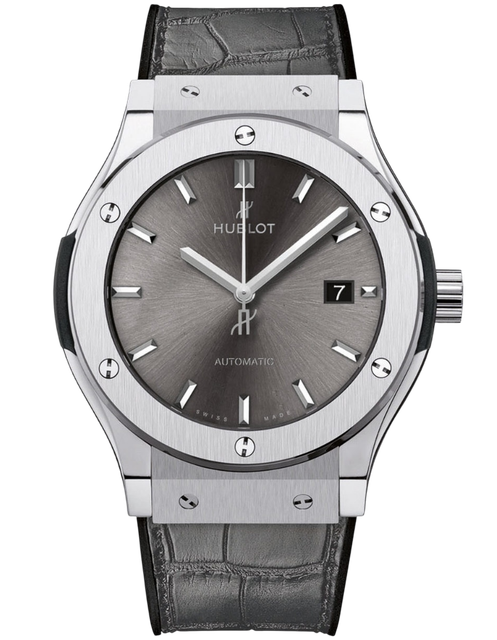 Men's watch / unisex HUBLOT, Classic Fusion Racing Grey Titanium / 42mm, SKU: 542.NX.7071.LR | watchphilosophy.co.uk