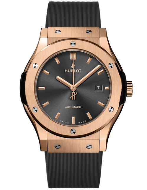 Men's watch / unisex HUBLOT, Classic Fusion Racing Grey King Gold / 42mm, SKU: 542.OX.7081.RX | watchphilosophy.co.uk
