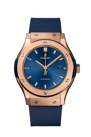 Men's watch / unisex HUBLOT, Classic Fusion King Gold Blue / 42mm, SKU: 542.OX.7180.RX | watchphilosophy.co.uk
